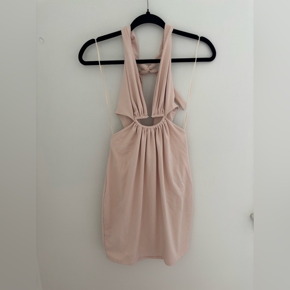 Susana Monaco Half-Moon Halter Mini Dress NWT - Picture 4 of 9
